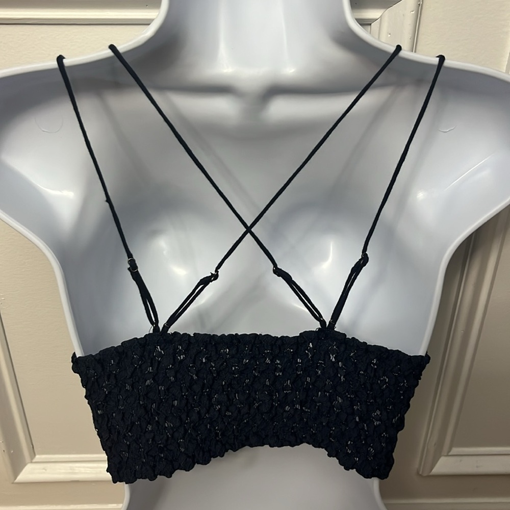 Free People One Adella Navy Bra - Size S - Picture 3 of 7